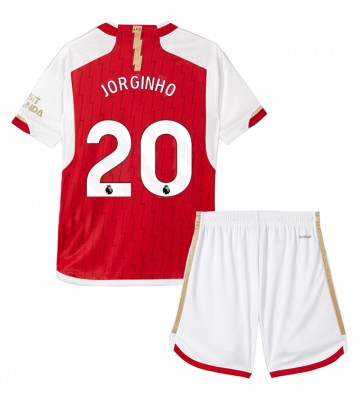 Arsenal Jorginho Frello #20 Hemmaställ Barn 2023-24 Kortärmad (+ Korta byxor)